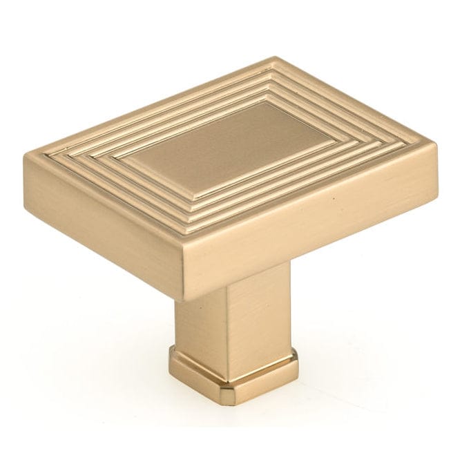Transitional Knob, 1-25/32" x 1-3/8", Champagne Bronze alt 0