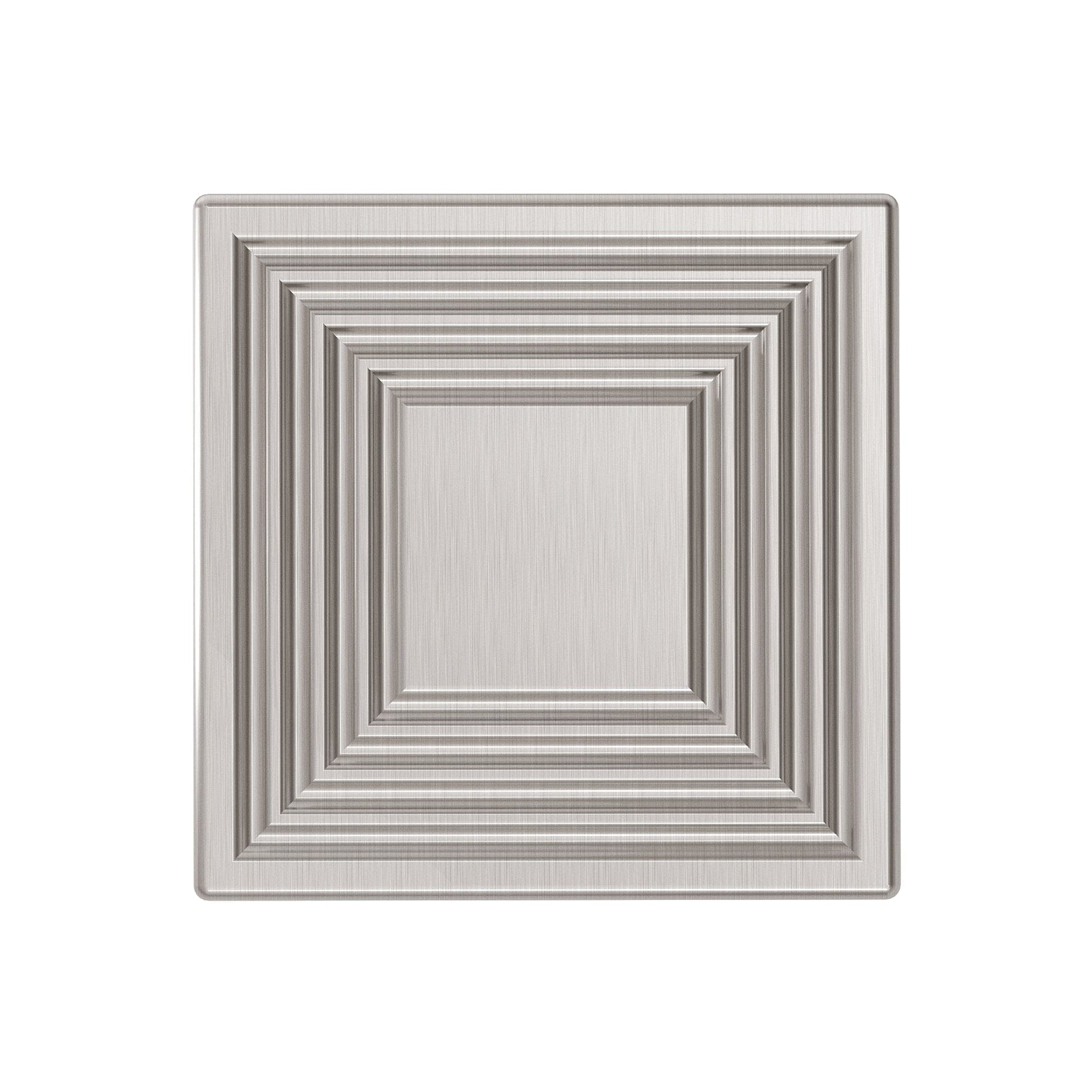 Transitional Knob, 1-3/8" x 1-3/8", Brushed Nickel alt 0