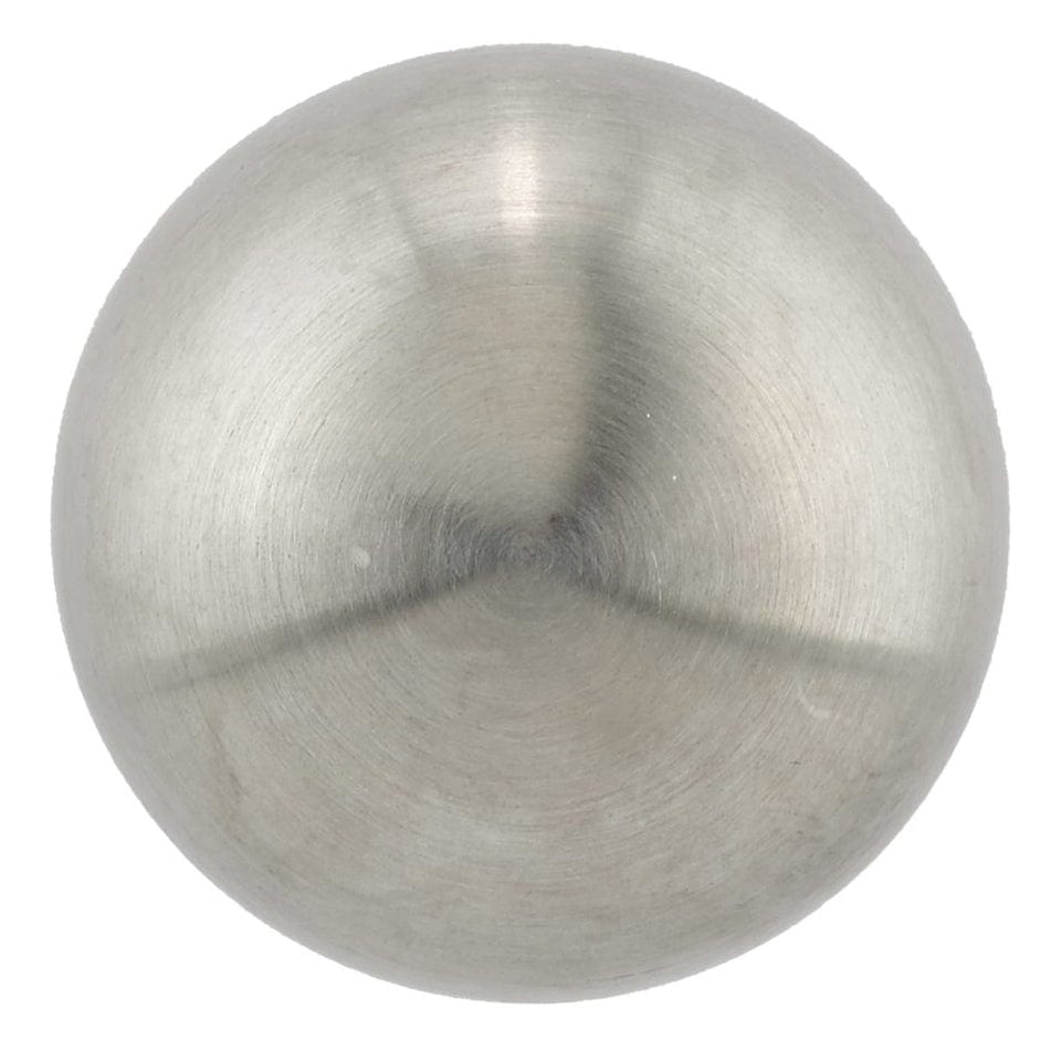 Contemporary Knob, 1-3/16" D, White, Brushed Nickel alt 0