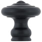 Traditional Knob, 1-3/16" D, Matte Black alt 0