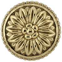 Traditional Knob, 1-3/16" D, Brass alt 0