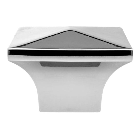 Contemporary Knob, 1-1/4" x 1-1/4", Chrome alt 0