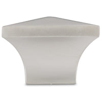 Contemporary Knob, 1-1/4" x 1-1/4", Matte Nickel alt 0