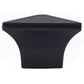 Contemporary Knob, 1-1/4" x 1-1/4", Matte Black alt 0