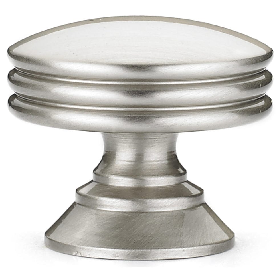 Contemporary Knob, 1-3/16" D, Brushed Nickel alt 0
