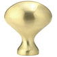 Traditional Knob, 1-3/16" x 25/32", Satin Brass alt 0