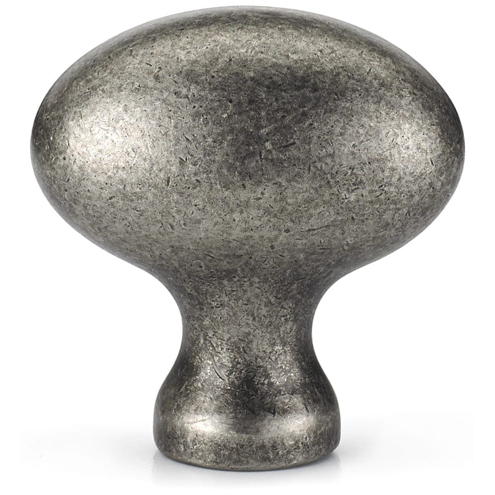 Traditional Knob, 1-9/16" x 7/8", Pewter alt 0