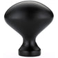 Traditional Knob, 1-3/16" x 25/32", Matte Black alt 0