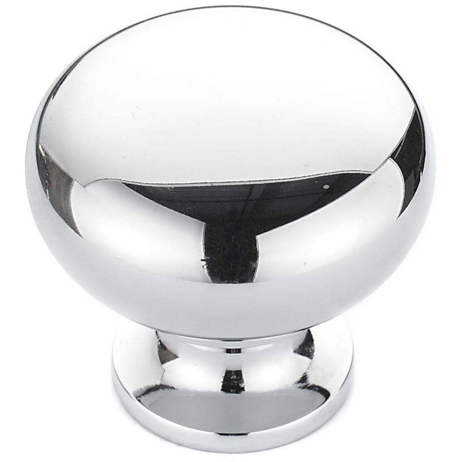 Traditional Knob, 1-1/4" D, Chrome alt 0