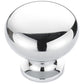 Traditional Knob, 1-1/4" D, Chrome alt 0