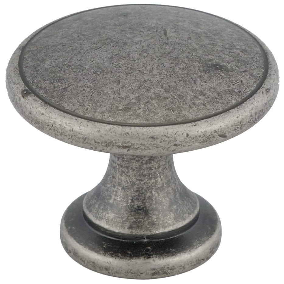 Traditional Knob, 1-3/4" D, Pewter alt 0