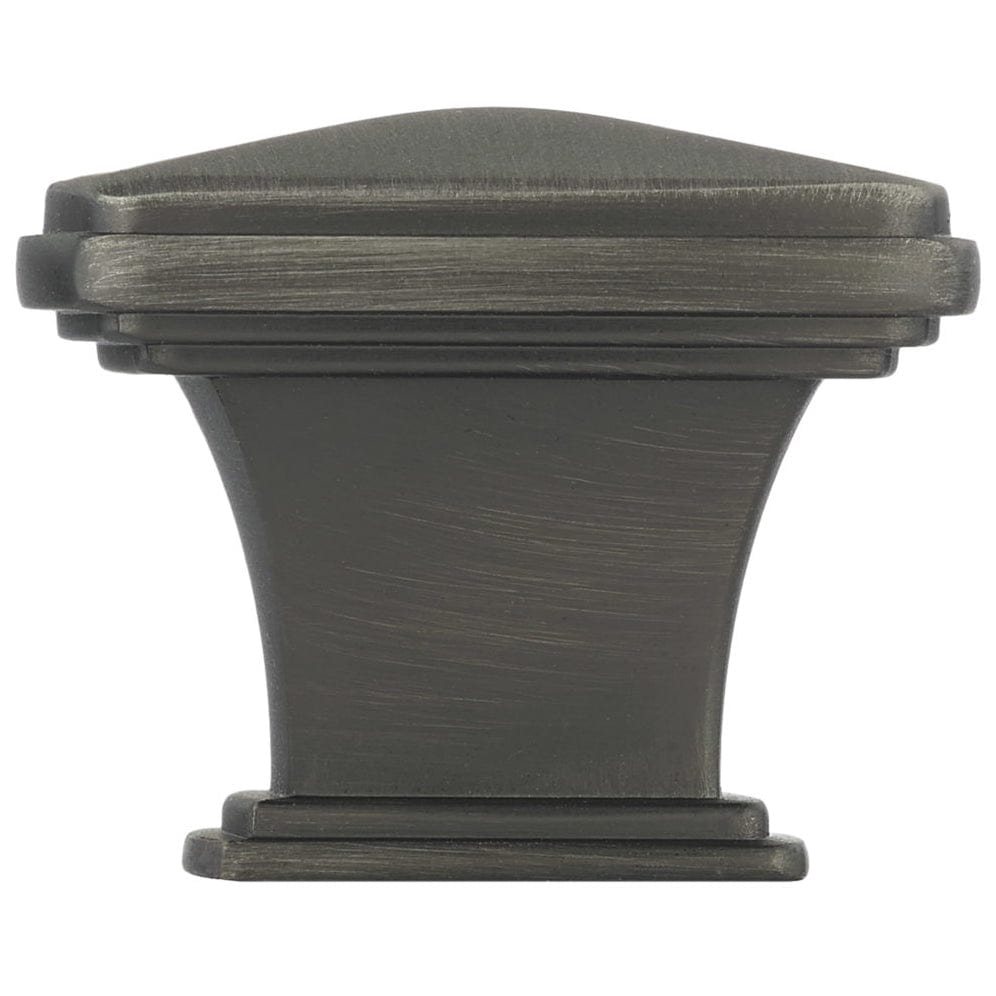 Transitional Knob, 1-11/16" x 1-11/16", Antique Nickel alt 0