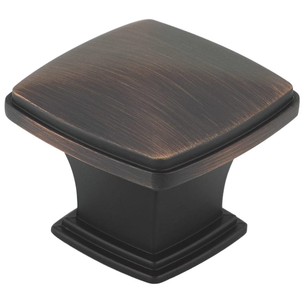 Transitional Knob, 1-11/16" x 1-11/16", Brushed Oil-Rubbed Bronze alt 0