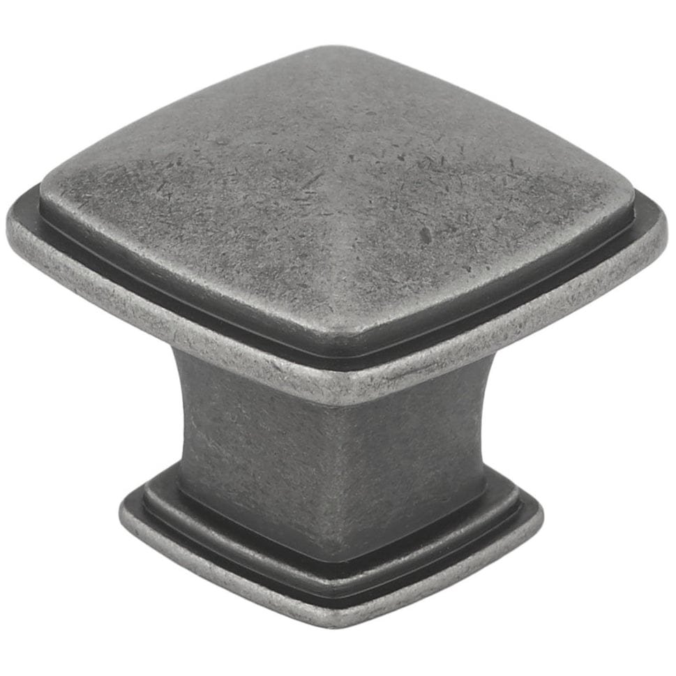 Transitional Knob, 1-7/32" x 1-7/32", Pewter alt 0