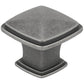 Transitional Knob, 1-7/32" x 1-7/32", Pewter alt 0