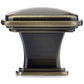 Transitional Knob, 1-7/32" x 1-7/32", Antique English alt 0