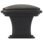 Transitional Knob, 1-7/32" x 1-7/32", Brushed Oil-Rubbed Bronze alt 0