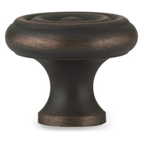Traditional Knob, 1-1/4" D, Brushed Oil-Rubbed Bronze alt 0