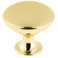 Contemporary Knob, 1-9/16" D, Satin Gold alt 0