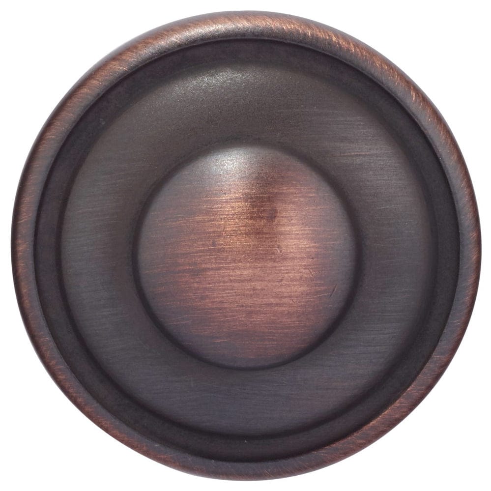 Traditional Knob, 1-7/32" D, Brushed Oil-Rubbed Bronze alt 0