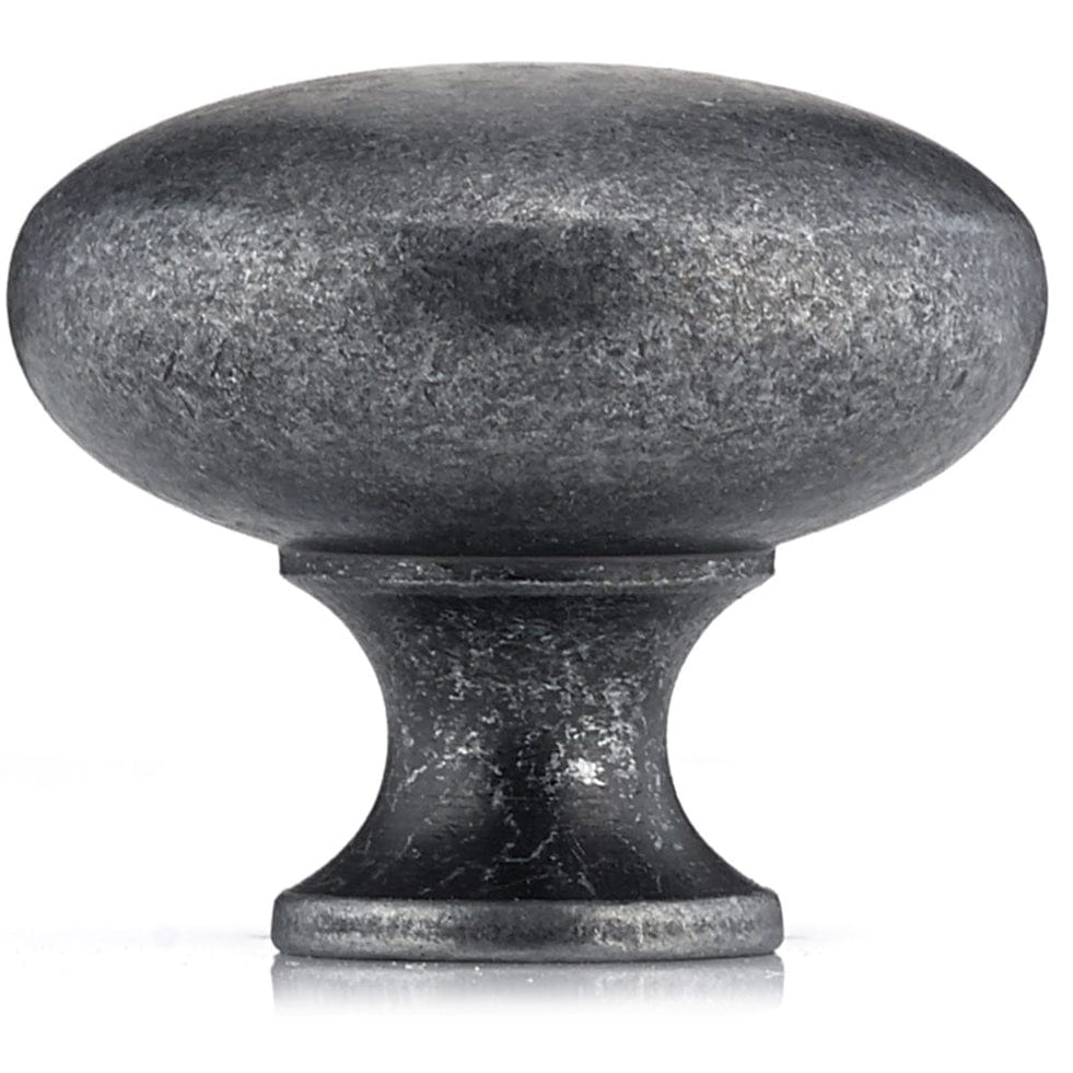 Traditional Knob, 1-1/4" D, Wrought Iron alt 0