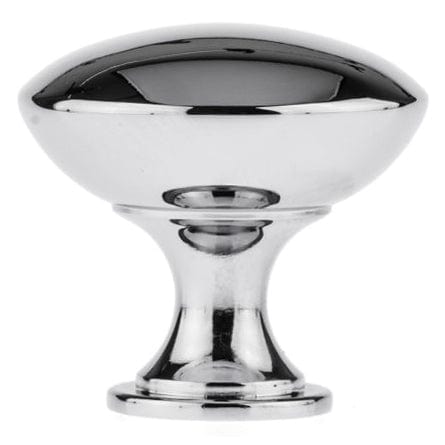 Traditional Knob, 1-3/16" D, Chrome alt 0