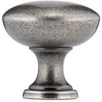 Traditional Knob, 1-3/16" D, Pewter alt 0