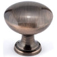 Traditional Knob, 1-3/16" D, Antique Copper alt 0