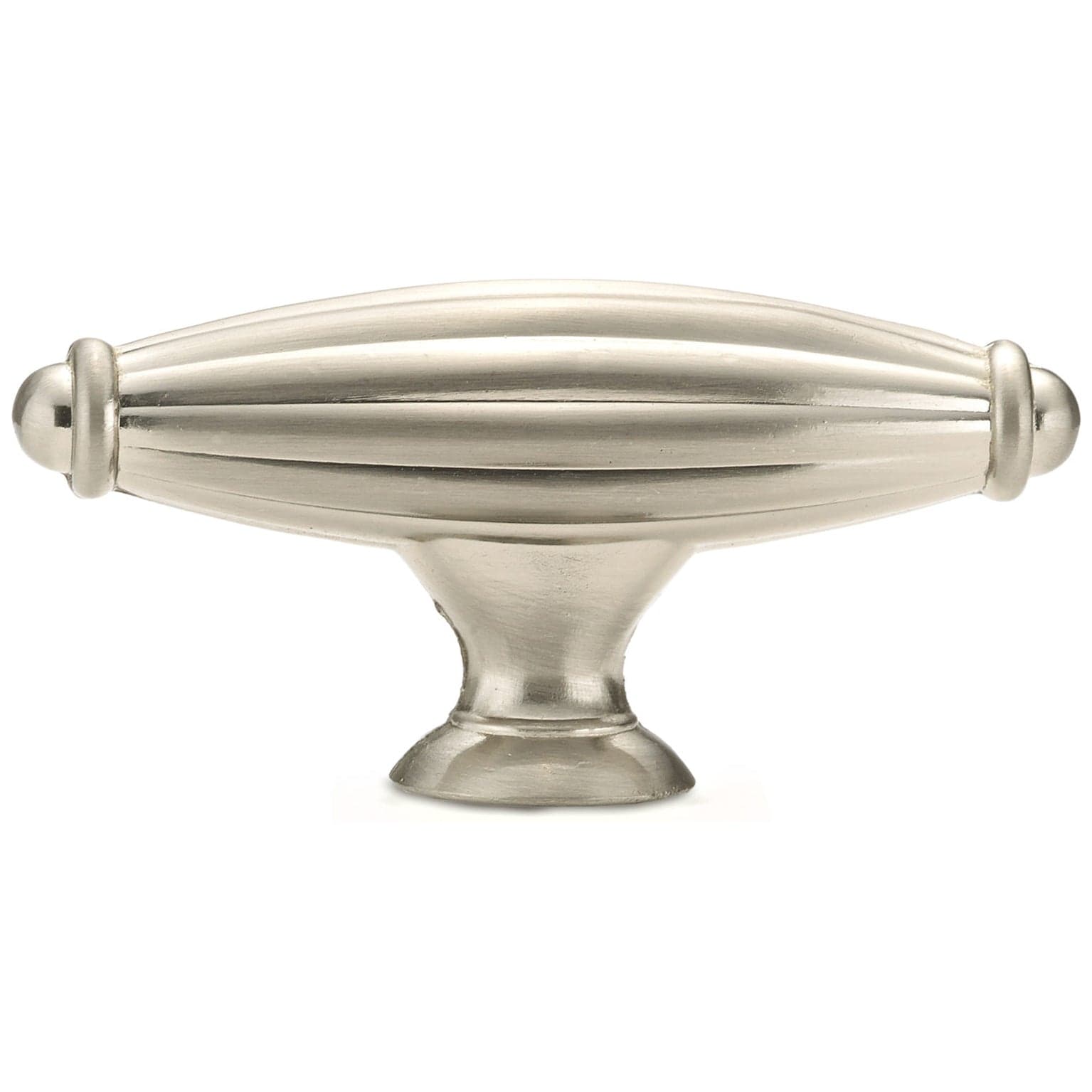 Traditional Knob, 2-9/16" x 25/32", Brushed Nickel alt 0