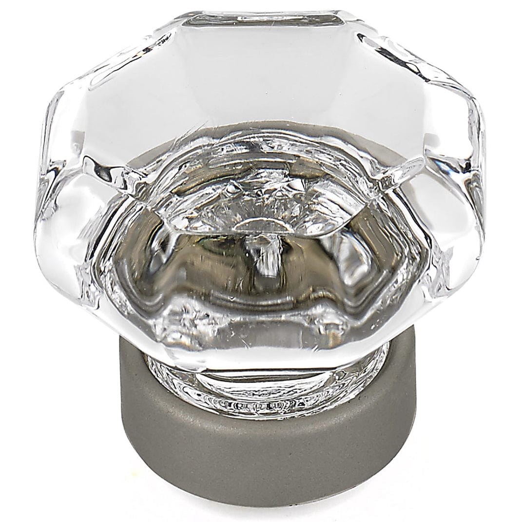 Eclectic Knob, 1-5/16" D, Matte Nickel, Clear alt 0