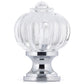 Eclectic Knob, 1-1/8" D, Clear, Chrome alt 0