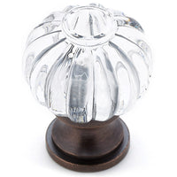 Eclectic Knob, 1-1/8" D, Brushed Oil-Rubbed Bronze, Clear alt 0