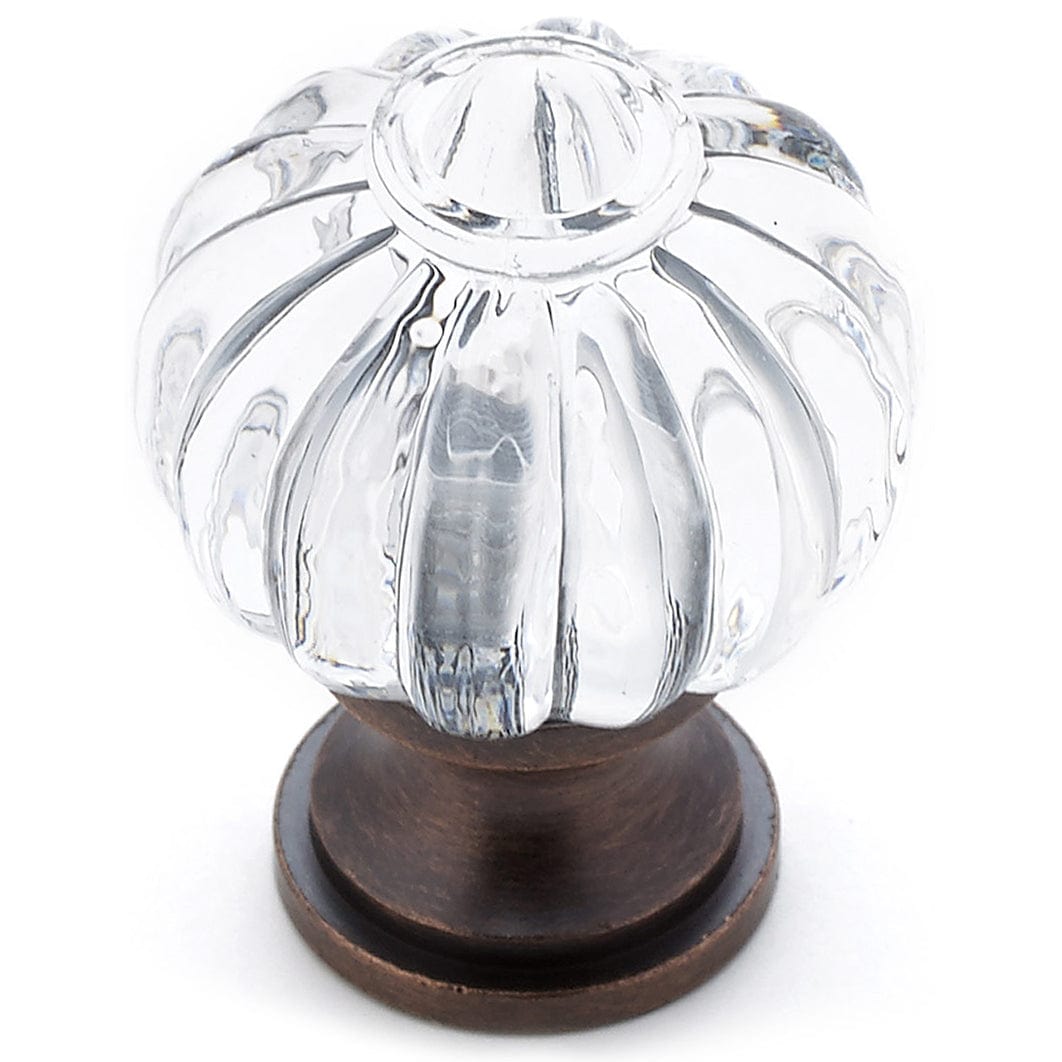 Eclectic Knob, 1-1/8" D, Brushed Oil-Rubbed Bronze, Clear alt 0