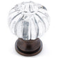 Eclectic Knob, 1-1/8" D, Brushed Oil-Rubbed Bronze, Clear alt 0