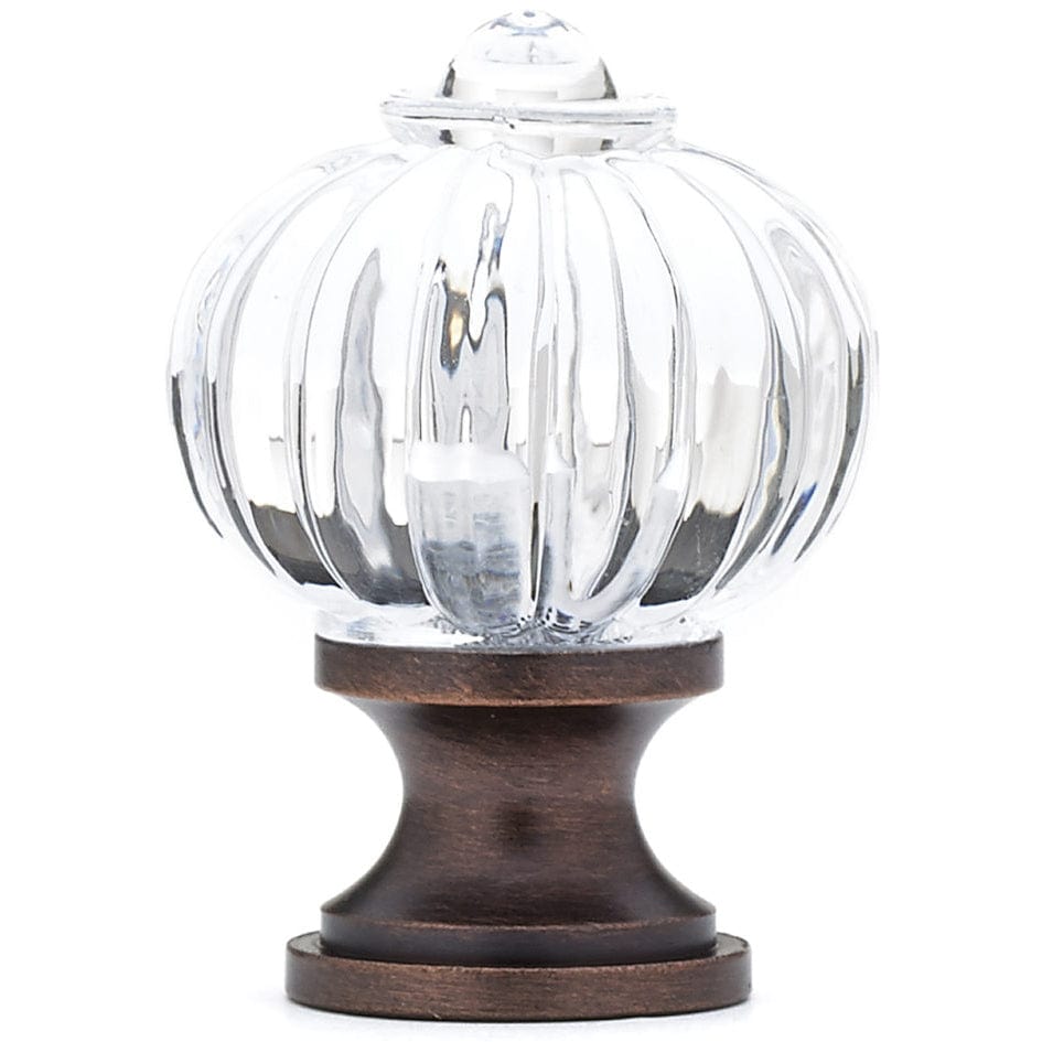 Eclectic Knob, 1-1/8" D, Brushed Oil-Rubbed Bronze, Clear alt 0