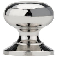 Traditional Knob, 1-7/32" D, Polished Nickel alt 0