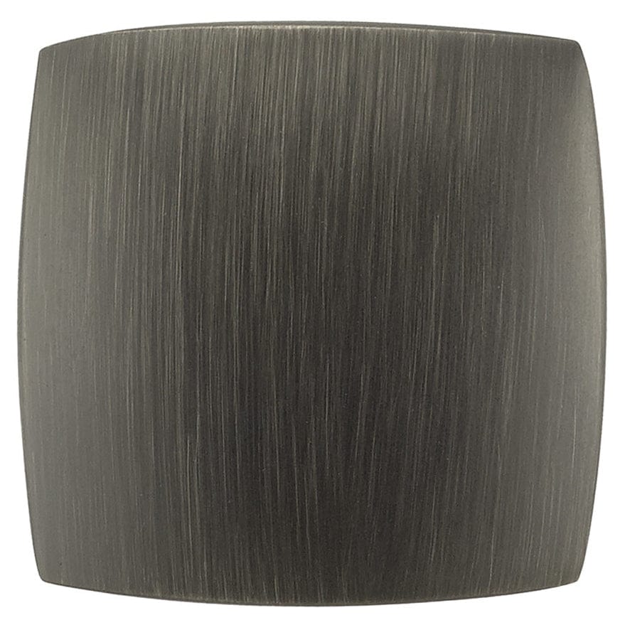 Contemporary Knob, 1-7/32" x 1-7/32", Antique Nickel alt 0