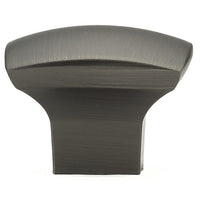 Contemporary Knob, 1-7/32" x 1-7/32", Antique Nickel alt 0