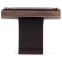 Traditional Knob, 1-11/16" x 7/8", Brushed Oil-Rubbed Bronze alt 0