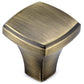 Transitional Knob, 1-1/4" x 1-1/4", Antique English alt 0