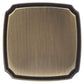 Transitional Knob, 1-3/8" x 1-3/8", Antique English alt 0