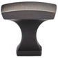 Transitional Knob, 1-5/16" x 1-5/16", Brushed Oil-Rubbed Bronze alt 0