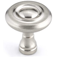 Traditional Knob, 1-1/4" D, Brushed Nickel alt 0
