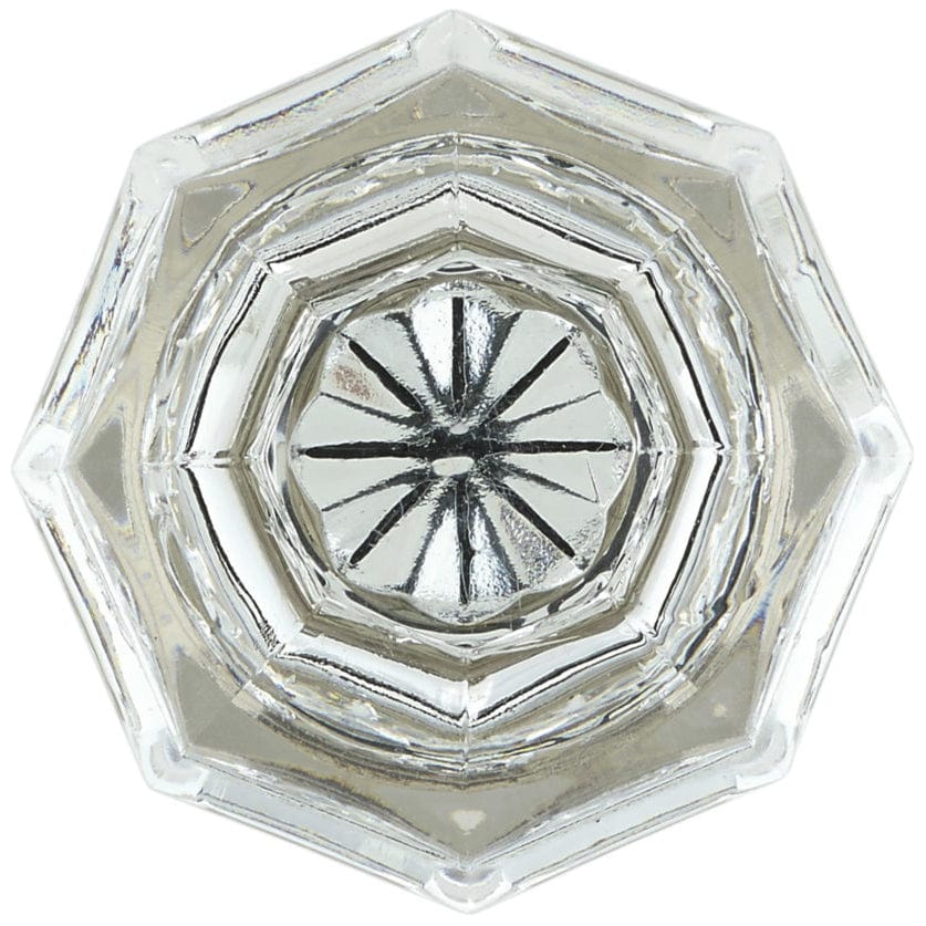 Eclectic Knob, 1-3/8" D, Brushed Nickel, Clear alt 0