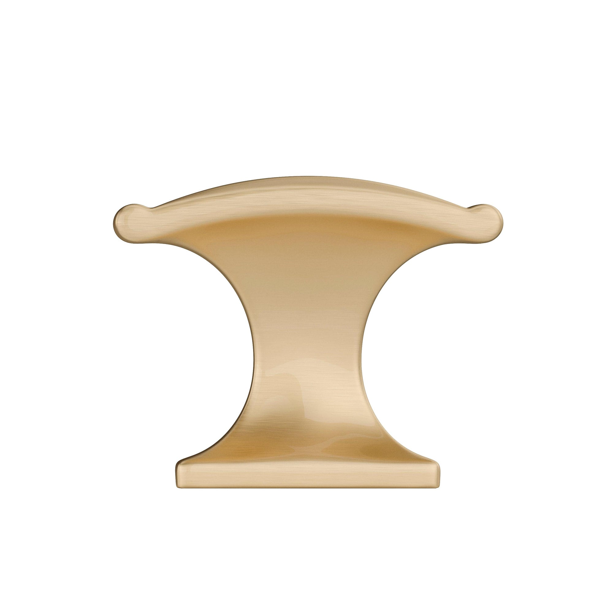 Traditional Knob, 1-3/8" x 25/32", Satin Brass alt 0