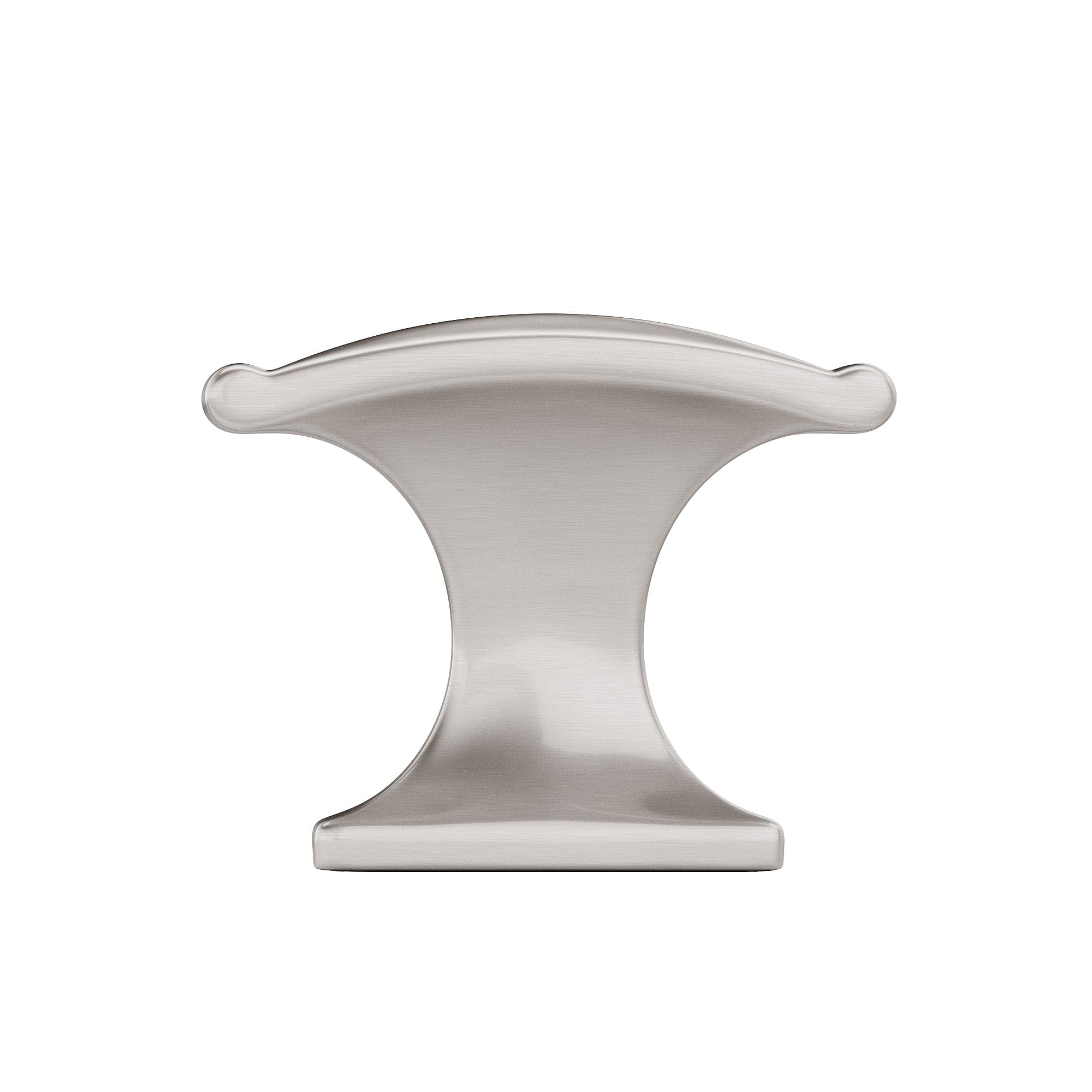 Traditional Knob, 1-3/8" x 25/32", Brushed Nickel alt 0