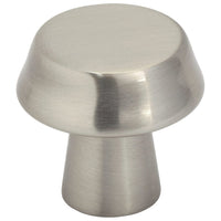 Contemporary Knob, 1-1/16" D, Brushed Nickel alt 0