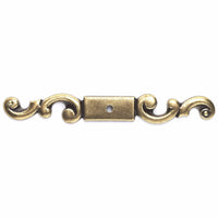 Traditional Backplate for Knob, 5-1/4" x 5/8", Burnished Brass alt 0