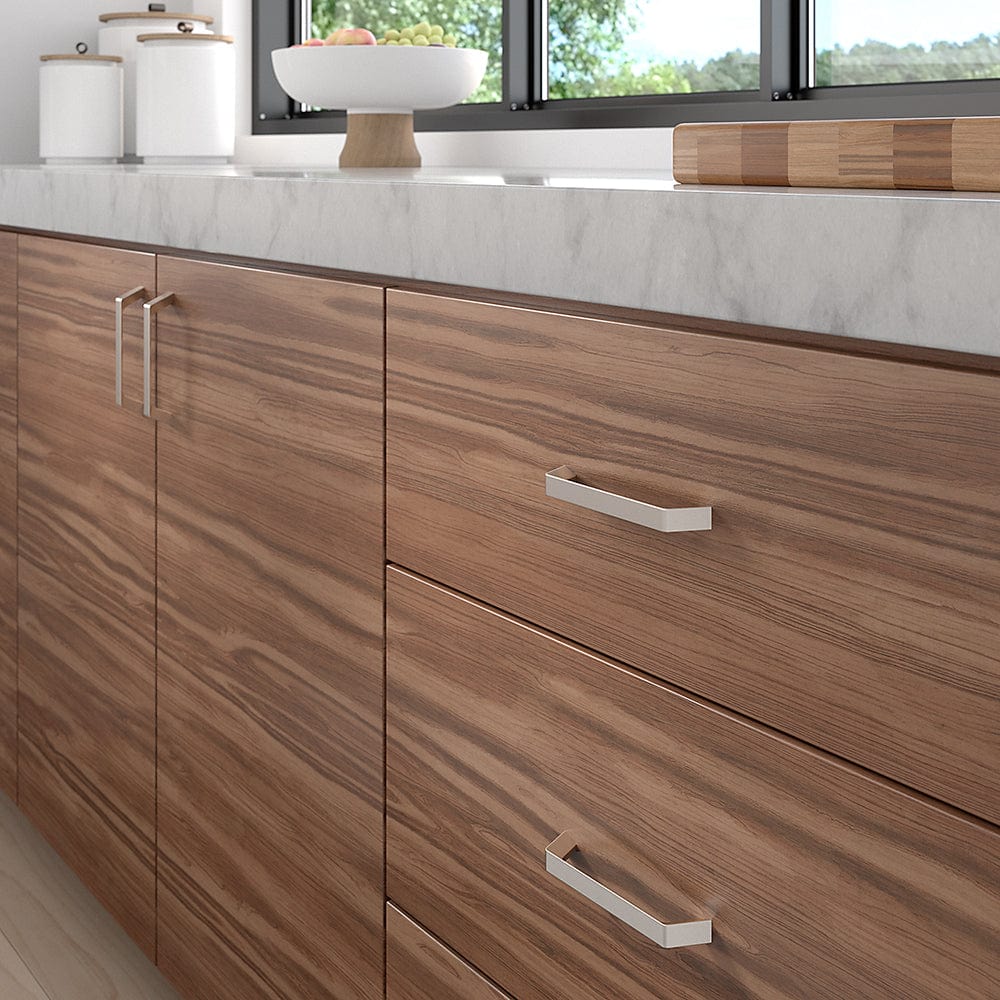 Contemporary Pull, 5-1/16" Center-to-Center, Brushed Nickel