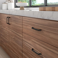 Contemporary Pull, 5-1/16" Center-to-Center, Matte Black